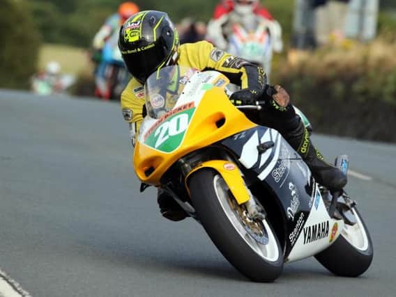 Manx rider Dan Sayle suffered a string of serious injuries in a crash in the Lightweight race at the 2018 Classic TT. Picture: Dick Wharton.