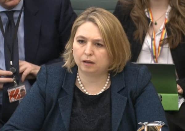 Karen Bradley faced robust questioning at the Northern Ireland Affairs Committee