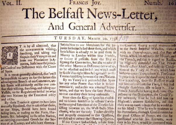 The Belfast News Letter of March 20 1738 (which is March 31 1739 in the modern calendar)