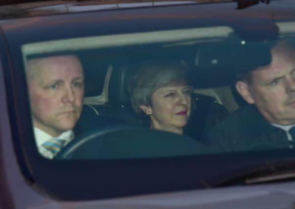 Prime Minister Theresa May leaving the Houses of Parliament, London, after said she will not remain in post for the next phase of Brexit negotiations. Photo credit should read: Victoria Jones/PA Wire