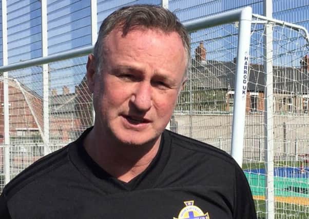 Northern Ireland manager Michael O'Neill said the singing was no reflection of 99.9% of NI supporters