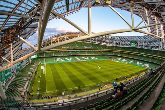 The Aviva Stadium, Dublin, will host Leinster v Ulster in a European Champions Cup quarter-final on Saturday (5:45pm)
