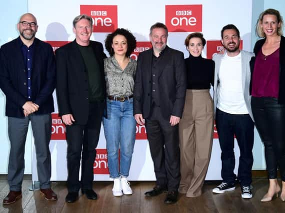 File photo dated 18/03/19 of the cast and crew of BBC's Line of Duty, which has become the biggest TV show of 2019 with more than 7 million people tuning in to watch the police drama, according to the BBC