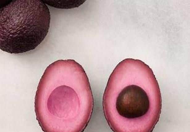 A pink avocado.