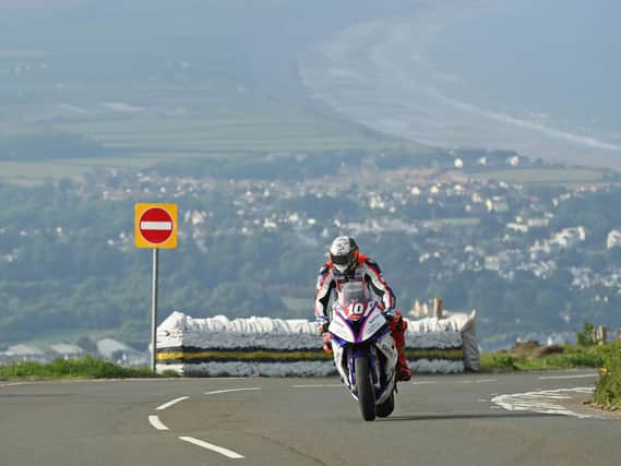 Peter Hickman at Guthrie's during qualifying for the 2018 Isle of Man TT.