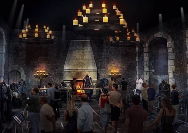 A computer generated image of how the planned display space could look when the studio tour opens next year