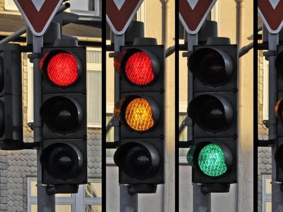 A power outage is being blamed for the shutdown of four sets of traffic lights in Belfast.