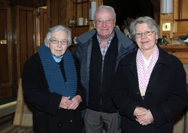 Sister Olcan (left), Robert Alexander and Sister Catherine, founder members of the Tuesday Group. INLT 52-210-AM