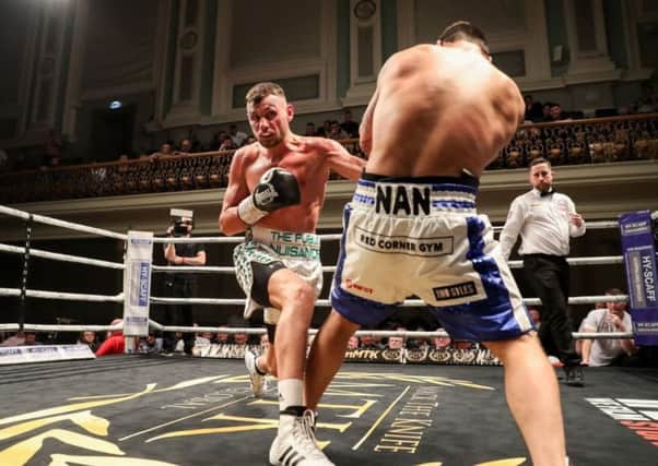 Sean McComb in action at the Ulster Hall