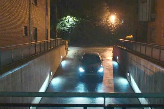 The underground car park in Line of Duty has now been identified as the entrance to Malone Square off Windsor Park in south Belfast