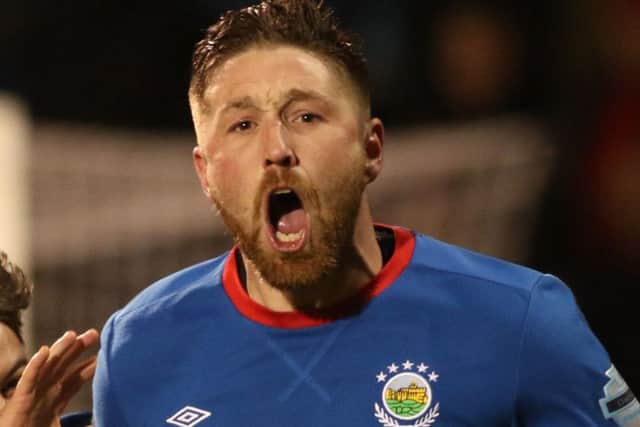 Linfield's Mark Stafford. Pic by Pacemaker.
