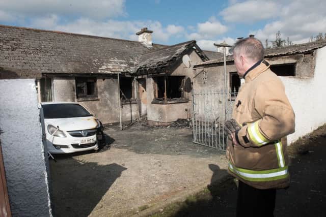 A woman in her 60s has been treated for shock after an arson attack in Londonderry last night