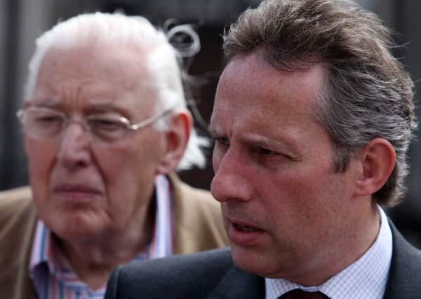 Ian Paisley with his father in 2009