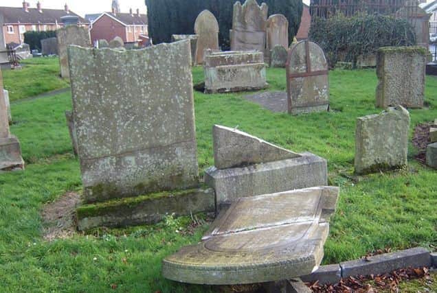 Graves have neen wrecked again at historic Shankill Graveyard