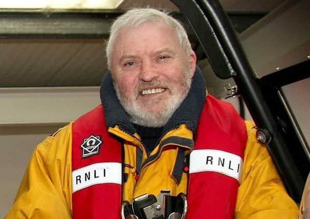 Francie Morgan MBE was a long-serving volunteer Station Coxswain with Newcastle RNLI and an RNLI Staff Coxswain.
