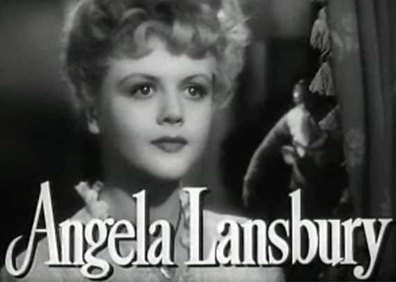 Screenshot of Angela Lansbury from The Picture of Dorian Gray, where she appeared with her mum Moyna