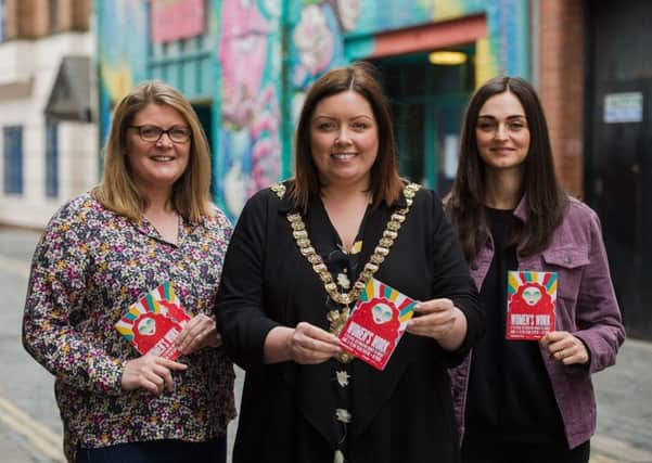 Charlotte Dryden (CEO Oh Yeah Music Centre), Deirdre Hargey (Lord Mayor, Belfast) and Charlene Hegarty (Talent Development & Project Coordinator, Oh Yeah Music Centre)