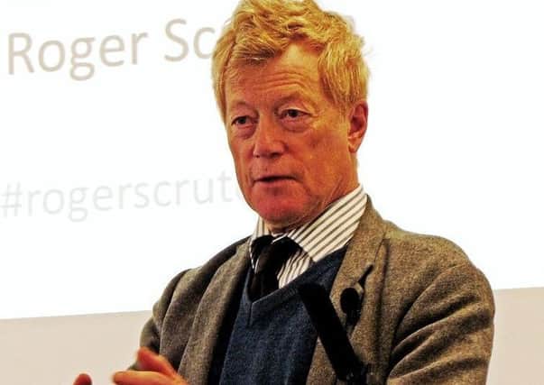 Roger Scruton, the academic and philosopher talking about Green philosophy at the London think tank Policy Exchange in 2012