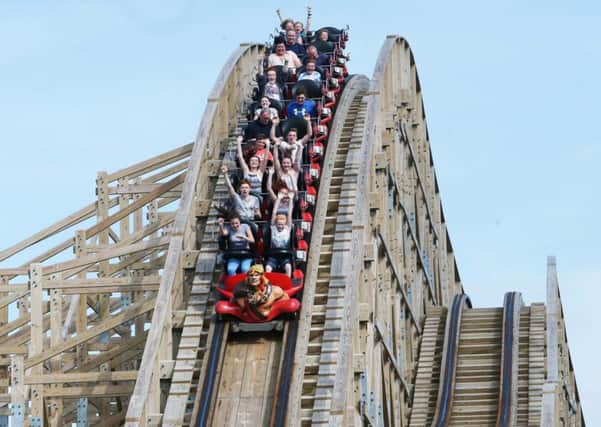 The Cu Chulainn Coaster which drops for 31 metres and reaches speeds of 100 km/h