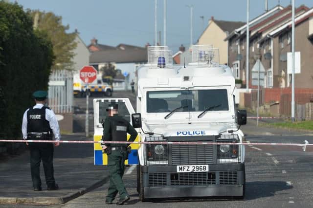 The scene close to where Lyra McKee was killed. (Photo: Pacemaker)