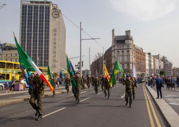 Saoradhs Unfinished Revolution parade through Dublin city centre on Saturday.  Pic tweeted by @EireSaoradh