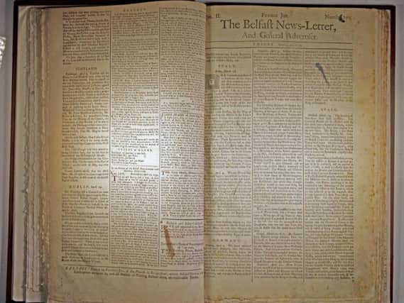 Belfast News Letter of April 10 1739 (April 21 in modern calendar)