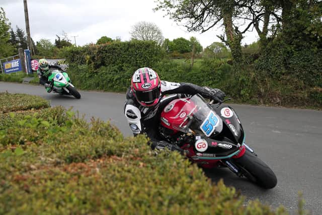 Adam McLean won the Supersport race at the Cookstown 100 on Saturday on his McAdoo Racing Kawasaki team's home patch. Picture: Pacemaker Press.