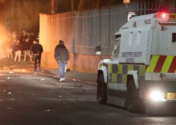 The scene of the riot at which Lyra McKee was shot