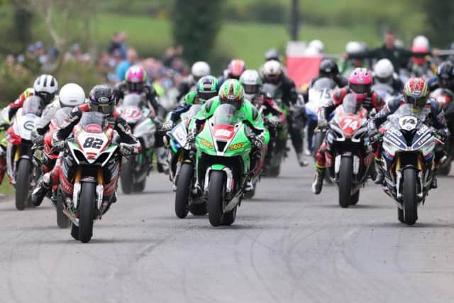 The start of the Open race at last year's Around A Pound Tandragee 100.