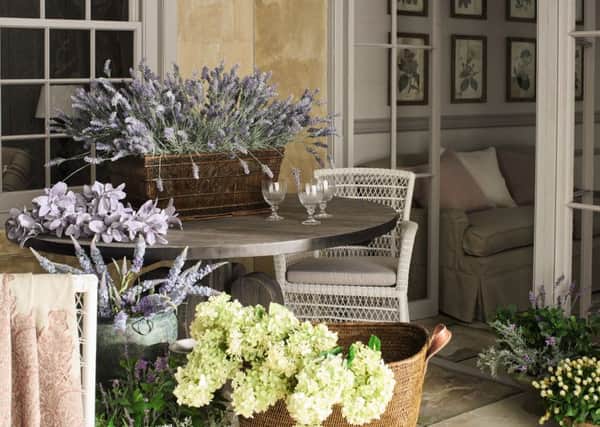 Undated Handout Photo of faux lilac stems, faux hydrangea panicula stems and faux clover plants, from £6 per stem, from a selection at OKA. See PA Feature INTERIORS Faux Plants. Picture credit should read: PA Photo/Handout. WARNING: This picture must only be used to accompany PA Feature INTERIORS Faux Plants. WARNING: This picture must only be used with the full product information as stated above.