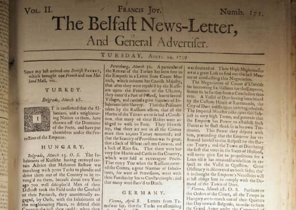 The Belfast News Letter of April 24 1739 (May 5 in the modern calendar)
