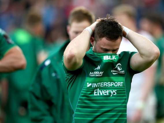A disappointed Caolin Blade after Connacht lose to Ulster in the Guinness PRO14 semi-final qualifier