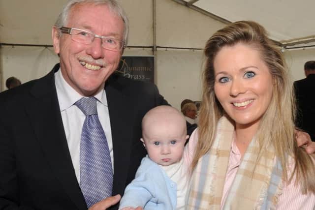 Seamus Close with his daughter Natasha and grandson Rory in 2017