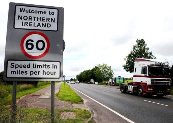 The border at Bridgend between County Donegal and County Londonderry (Brian Lawless/PA Wire)