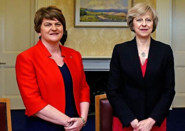 DUP leader Arlene Foster and Prime Minister Theresa May