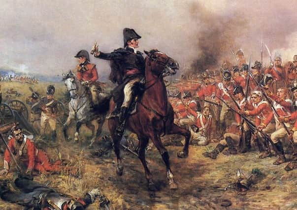 Artist Robert Alexander Hillingfords depiction of the Duke of Wellington at Waterloo
