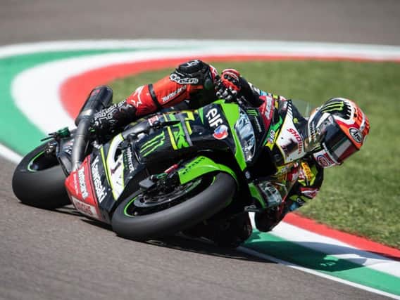 Jonathan Rea set the pace at Imola in Italy on Friday.