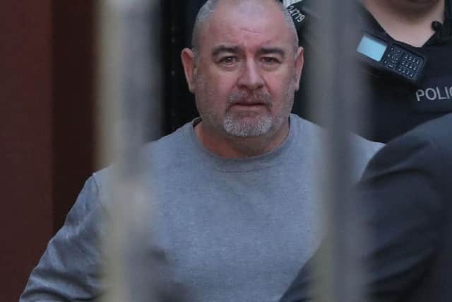 Paul McIntyre, 51, leaving Londonderry Magistrates Court. Photo: Niall Carson/PA Wire