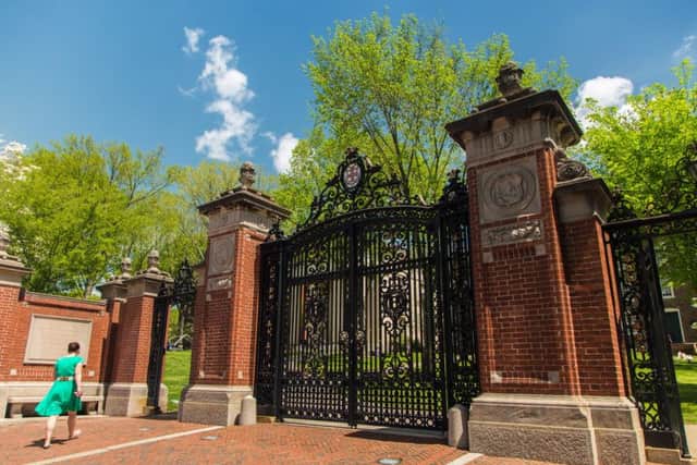 The gates to Brown University