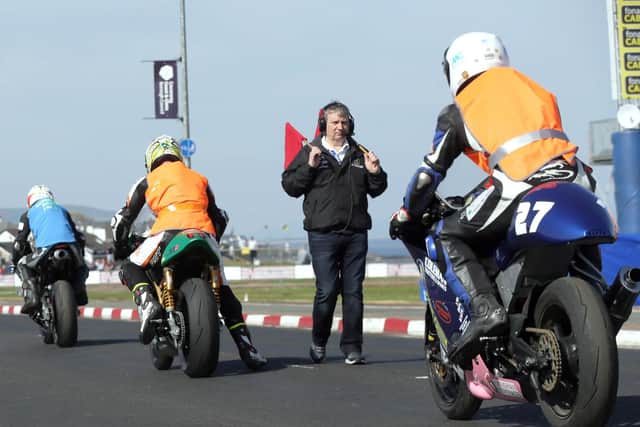 The newcomers practice session was held first in perfect conditions at the North West 200 on Tuesday.