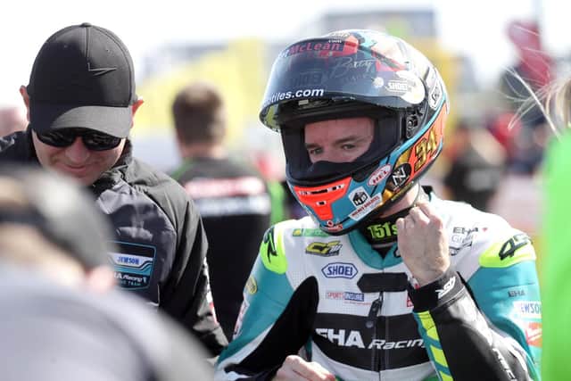 Alastair Seeley topped the practice times in the Supersport class on the EHA Racing Yamaha on Tuesday.