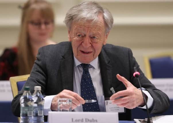 Lord Dubs speaking at the British Irish Parliamentary Assembly (BIPA) at Druids Glen Hotel in Co Wicklow