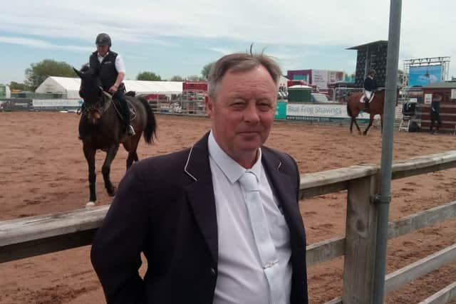 Showjumper Billy Davidson from Co Durham who was competing at Balmoral Show for the first time