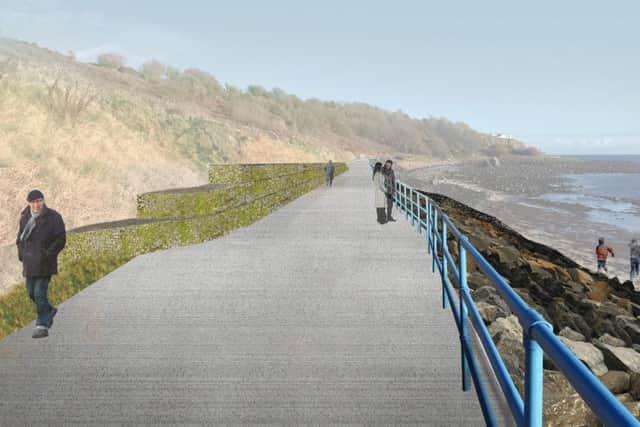 Artist's impression of a stretch of the walk after work is completed.