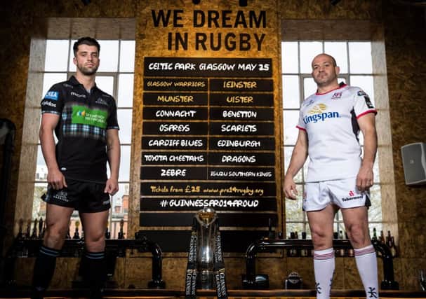 Glasgow's Adam Hastings and Ulster's Rory Best
