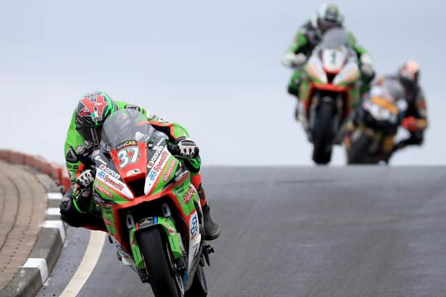James Hillier won the Superstock race at the North West 200 for his maiden victory.