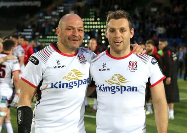 Rory Best and Darren Cave after their last Ulster appearance