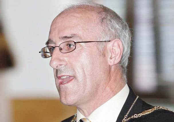 Nigel Hamilton during his term of office as mayor of Newtownabbey in 2007/08