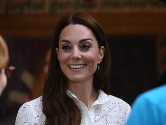 The Duchess of Cambridge at the RHS Chelsea Flower Show at the Royal Hospital Chelsea, London.