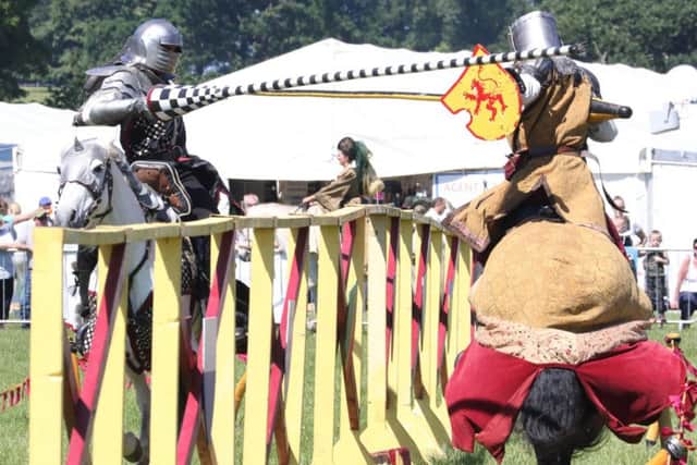 Knights of the North jousting at the the Irish Game Fair & Fine Food Festival at Shanes Castle.